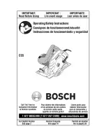 Bosch CS5 Operating/Safety Instructions Manual предпросмотр