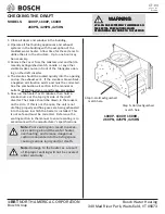 Предварительный просмотр 3 страницы Bosch CWH 1000 P Service Bulletin Booklet