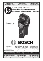 Bosch D-tect 120 Operating And Safety Instructions Manual preview