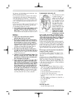 Предварительный просмотр 49 страницы Bosch D-tect 150 SV Professional Original Instructions Manual