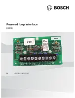 Preview for 1 page of Bosch D125B Installation Instructions Manual