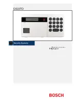 Bosch D223TD Installation Instructions Manual preview