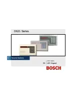 Предварительный просмотр 1 страницы Bosch D621 Series User Manual