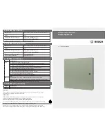 Preview for 1 page of Bosch D8108A Installation Manual