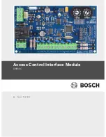 Preview for 1 page of Bosch D9210C Program Entry Manual
