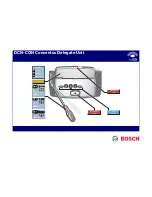 Bosch DCN-CON Concentus Delegate Unit Quick Reference Card preview