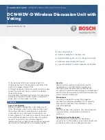 Preview for 1 page of Bosch DCN‑WDV‑D Quick Start Manual