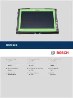 Bosch DCU 130 Operating Instructions Manual предпросмотр