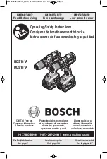 Bosch DDS181A Operating/Safety Instructions Manual предпросмотр