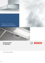 Bosch DFO060W51 Instruction Manual preview