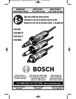 Preview for 1 page of Bosch DG250C Operating/Safety Instructions Manual