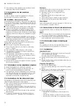 Preview for 12 page of Bosch DHU635HZA User Manual And Assembly Instructions