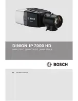 Bosch DINION IP 7000 HD NBN-71022 Installation Manual preview