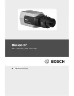 Bosch Dinion NWC-455-10P Operating Instructions Manual предпросмотр