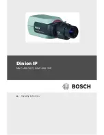 Bosch Dinion NWC-495-10P Operating Instructions Manual предпросмотр