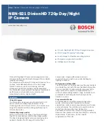 Bosch DinionHD NBN-921 Specifications preview