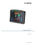 Bosch DISBLAY DDU 7 Manual preview