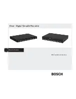 Preview for 1 page of Bosch Divar 2 Installation Manual