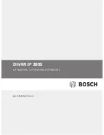 Bosch DIVAR IP 3000 DIP-3040-00N Installation Manual preview
