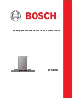 Предварительный просмотр 1 страницы Bosch DKS968D Operating And Installation Manual