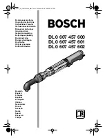 Предварительный просмотр 1 страницы Bosch DL 0 607 457 600 Operating Instructions Manual