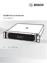 Предварительный просмотр 1 страницы Bosch DL380 Gen 10 AI Quick Installation Manual