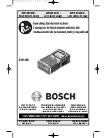 Bosch DLR165 Operating/Safety Instructions Manual предпросмотр