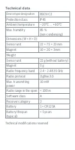 Preview for 11 page of Bosch Door/window contact II Quick Instructions