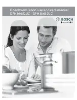 Preview for 1 page of Bosch DPH30652UC Use And Care Manual