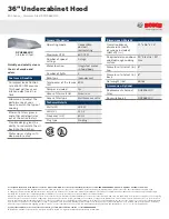 Preview for 1 page of Bosch DPH36652UC Specifications