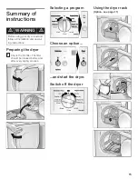 Preview for 15 page of Bosch Dryer Installation And Operating Instructions Manual