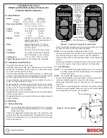 Bosch DS422I Installation Instructions preview