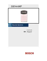 Bosch DS7446KP User Manual preview