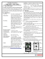 Preview for 1 page of Bosch DS840 Installation Instructions