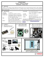 Bosch DS940 Installation Instructions предпросмотр