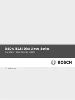 Bosch DSDA ISCSI DISK ARRAY SERIES DSA-N2B20 Installation Manual preview