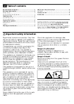 Preview for 3 page of Bosch DUL62FA21 User Manual