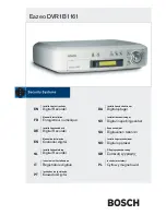 Preview for 1 page of Bosch DVR1B1161 - Eazeo Digital Video Recorder Installation Instructions Manual