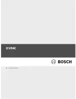 Bosch DVR4C Series Applications Manual preview