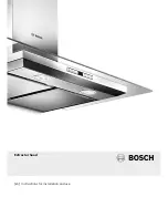 Bosch DWA064W50B Instructions For Installation And Use Manual preview