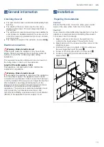 Preview for 13 page of Bosch DWA64BC50B Instructions For Installation And Use Manual