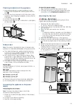 Preview for 15 page of Bosch DWA64BC50B Instructions For Installation And Use Manual