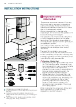 Предварительный просмотр 14 страницы Bosch DWB98JQ50B Instructions For Installation And Use Manual