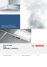 Bosch DWK065G 0 Series Instruction Manual preview