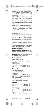 Preview for 10 page of Bosch DWM 40 L PROFESSIONAL Operating Instructions Manual