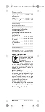 Preview for 59 page of Bosch DWM 40 L PROFESSIONAL Operating Instructions Manual