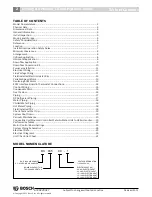 Preview for 2 page of Bosch DX Series Installation And Maintenance Manual