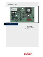 Bosch DX4020-EXP Installation Manual preview