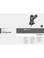 Preview for 1 page of Bosch EasyCut 12 NanoBlade Original Instructions Manual