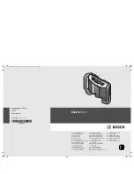 Preview for 1 page of Bosch EasyRadio 12 Original Instructions Manual